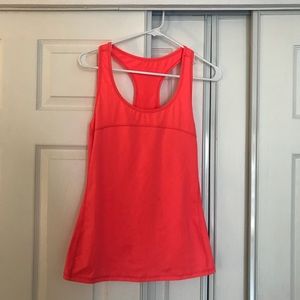 Forever 21 neon coral workout top